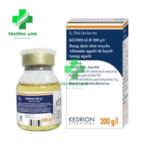 Kedrialb 200g/l 50ml - Thuốc duy trì tuần hoàn máu hiệu quả